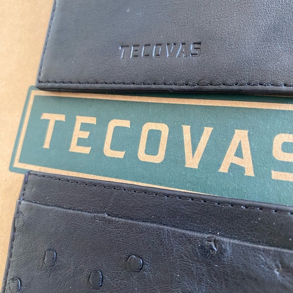 Tecovas New Black Ostrich Cardcase wallet - Picture 5 of 7